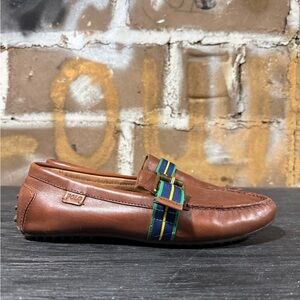 Polo Ralph Lauren Riali Driving Loafers in brown leather Mens Size 9.5
